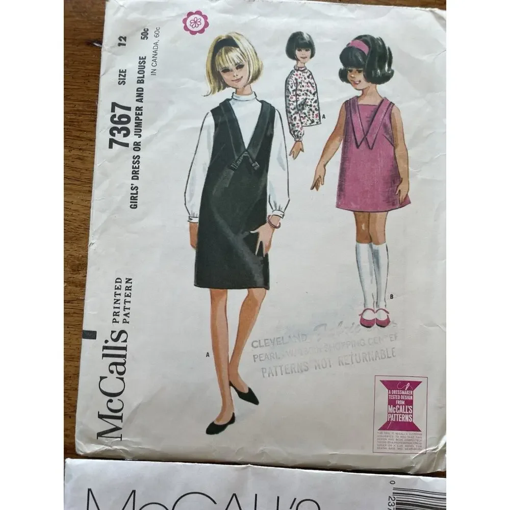 Vintage McCall's Sewing‎ Patterns Annie Girls Boys Dresses Suits Jumpers Lot 8